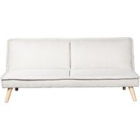 3 -Seerer -Sofa -Bett im beige Polyester mit Holzfüßen - ohne Armlehnen 180x84x72cm Bett: 178x102x9cmpour alle Stile, um zu Hause einen Hauch zu von FIJALO