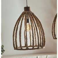 Akil Deckenlampe aus braunem Pappmaché, 64 cm, 48 x 64 cm Akil Deckenlampe aus braunem Pappmaché, 64 cm, 48 x 64 cm von FIJALO