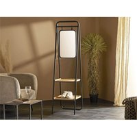 Bengalero Holz/Metall mit 2 Regalen 165 cm. 43 x 52 x 165 cm von FIJALO