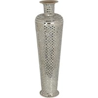 Bodenvase aus Metall/Silbermosaik, 23 x 23 x 81 cm Bodenvase aus Metall/Silbermosaik, 23 x 23 x 81 cm von FIJALO