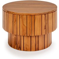 Couchtisch 70X70X50 Teakholz Matt Sand von FIJALO