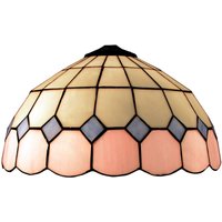 Deckensuspension mit Ketten- und Gusseisenverzierung mit Tiffany -Lampenschirm -Durchmesser 45 cm New Yorker Serie enthält nicht die erforderliche von FIJALO