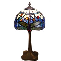 Die Tiffany-Tischlampe mit D-20 cm Basis Pedrera-Serie enthält nicht die Glühbirne, die Baugruppe erforderte Nein von FIJALO