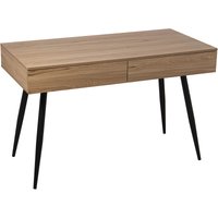 Holzdesktop -Metallfüße + 84615, Tablett: dm + Melamin + pvc 120x60x76 cm hoher Fuß: 60 cmpor Alle Stile, um dem Haus einen Hauch zu verleihen von FIJALO