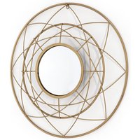Mirror 80x4x80 Gold Metall Vertikal Dekoration / Spiegel für alle Stile, um zu Hause eine Note zu verleihen von FIJALO