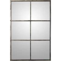 Schwarz/Silbermetall -Fensterspiegel 80x120x2cm, Ferpour alle Stile, um dem Zuhause eine Note zu verleihen von FIJALO