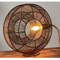 Galeno Tischleuchte in Antikgold mit Kabel, 35 cm, 35 x 16 x 35 cm von FIJALO