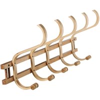 Holzbedeckungsregal mit 5 natürlichen Wandhaken 72X21x30 cm, Holz: Birke/┴Lampour Alle Stile, um dem Haus eine Note zu verleihen von FIJALO