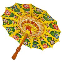 Gelb lackierter Java-Regenschirm 50x50x65cm von FIJALO