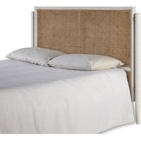 Kopfteil 160X6X110 Weißes Holz/goldenes Metall/natürliches Rattan Kopfteil 160X6X110 Weißes Holz/goldenes Metall/natürliches Rattan von FIJALO