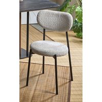 Maui Stuhl, weich, beige, Frottee, 45 x 45 x 85 cm von FIJALO