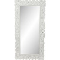 Mdf -Spiegelspiegel 91x3x183 Florale geschnitzte weiße mdf -Material Spiegel mehrfarbige Farbfamilienspiegel Details von FIJALO