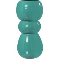 Metallvase Green Emaille ° 14x27cm für alle Stile, um dem Haus eine Berührung für alle Stile zu verleihen, um dem Haus eine Note zu verleihen von FIJALO