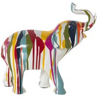 Fijalo - Multicolored Graphit Elephant Figur 30x12x28cmpour Alle Stile, um zu Hause eine Note zu verleihen von FIJALO