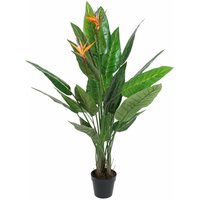 Fijalo - pvc -Pflanze 100x100x145 Strelitzia pvc -Material mehrfarbiger Farbfamilie und Pflanzen Details von FIJALO