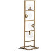 Stehleuchte 29X29X110 Glas/Goldenes Metall von FIJALO