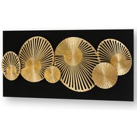 Fijalo - Tabelle 60x5x80 Glas/goldenes Holz/Goldmetall -Promotionen/vertikale Dekoration für alle Stile, um zu Hause eine Note zu verleihen von FIJALO