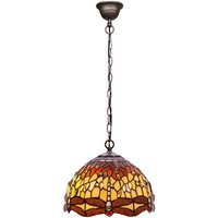 Tiffany Tischlampe mit Schmetterlingsformd-D-25cm-Glühbirnen-Serie nicht enthalten, Baugruppe erforderte Nein von FIJALO