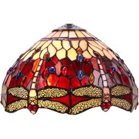 Tiffany Tischlampe mit mittlerem Durchmesser 30 cm Schöner Amber Gumnée nicht enthaltener Baugruppe erforderlich von FIJALO