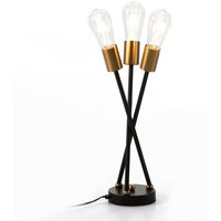 Tischlampe 20X20X45 Metall Schwarz/Gold Tischlampe 20X20X45 Metall Schwarz/Gold von FIJALO