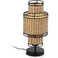 Tischlampe 21X21X45 Metall Schwarz/Naturrattan Tischlampe 21X21X45 Metall Schwarz/Naturrattan von FIJALO