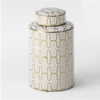 Fijalo - Tischlampe 23x23x51 Schwarz/Weiß/grau -Keramik ohne Bildschirmzubehör und Geschenke/Vasen, Flaschen und Unterstützungsschirme Alle Stile, um von FIJALO