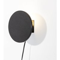 Tischlampe 30x30x62 Schwarzes Metall/natürliches Leinen/Ocker -Stoffaktionen/Lichter für alle Stile, um dem Zuhause eine Note zu verleihen von FIJALO