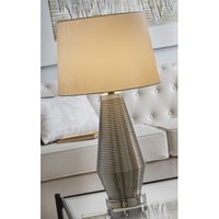 Tischlampe Tatiana aus silbernem Metall/Glas, 60 cm. 32 T x 60 cm. Tischlampe Tatiana aus silbernem Metall/Glas, 60 cm. 32 T x 60 cm. von FIJALO