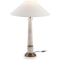Tischlampe ohne Bildschirm 13x13x40 Methacrylat/weißer Marmor/Silbermetallbeleuchtung/Tischlampen für alle Stile, um dem Zuhause eine Note zu von FIJALO