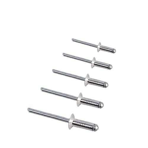 DIN15977 M2.4/M3/M3.2 Aluminium-Stahl-Blindniete Senkkopf-Popniete Offene Art Blindniete Multi Size -3.2X8mm,50Stk von FIKROO