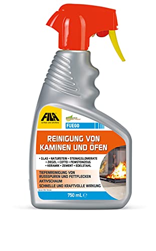 FILA Surface Care Solutions Reinigung von Kaminen und Öfen entwickelt wurde: Es eignet Sich hervorragend zur Entfernung von Ruß und Schmutz aus Verbrennungsfetten, Farblos, 750 ml, 750 FUEGO von FILA Surface Care Solutions