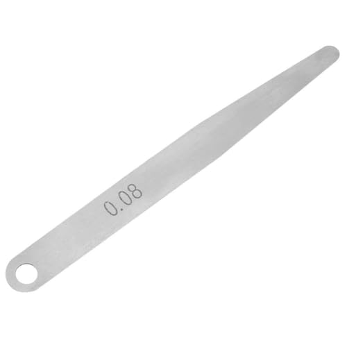 5 Stück 0,08 Mm/0,1 Mm Dicke Fühlerlehre, Metrisches Spaltfüller-Messwerkzeug, Inklusive Insgesamt 5 Fühlerlehren, aus Edelstahl, Rostfrei, Robust und widerstandsfähig. Einfach von FILFEEL