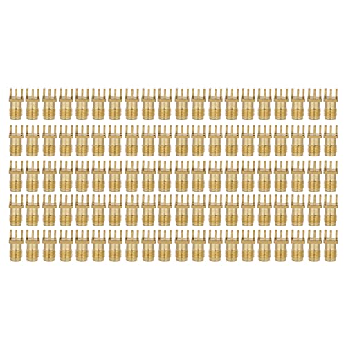 FILFEEL 100 PCs SMA Weibliche Basissocket 4 Pin RF -Anschluss Weites Bandbreite Smake Mount Adapter Kit von FILFEEL