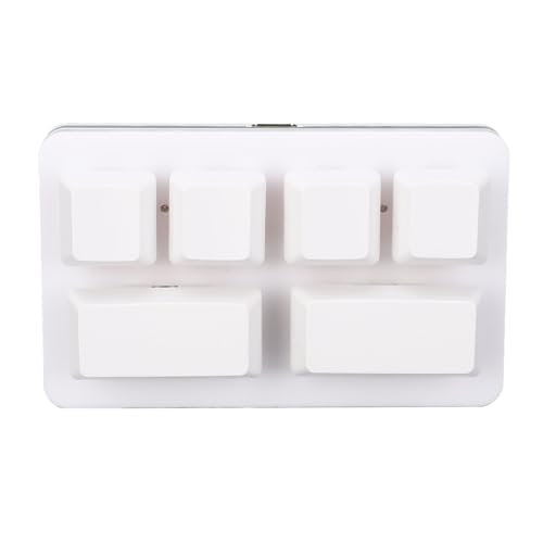 FILFEEL 6-Tasten-Gaming-Tastatur, RGB-mechanischer Roter Schalter, Makro-Programmiertastatur, USB-kabelgebundene Einhändige Kleine Tastatur mit Mehreren Funktionen, Tragbar für Büro, von FILFEEL