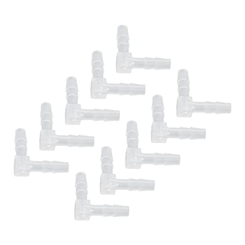 FILFEEL 90 -Grad -Schlauch Ellbogen, Aquarium Schlauchanschlüsse Kunststoff Schlauchanschlüsse 90 Grad Gleicher Stachelfugenadapter L Form 10pcs Ellbogenschlauch Barb Kunststoffanpassung für von FILFEEL