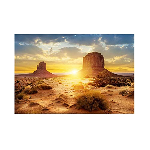 FILFEEL Aquarium Hintergrund Poster PVC Klebstoff Dekor Papier Sonne und Wüste Stil(61 * 41cm) von FILFEEL