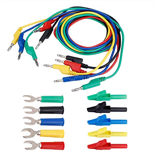 FILFEEL Banana Plug Test Lead Kit Multimeter Crocodile U -Typ Sonde 4mm Banane Zum Bananen -Stecker -Test -Lead -Kit (P1036a) von FILFEEL