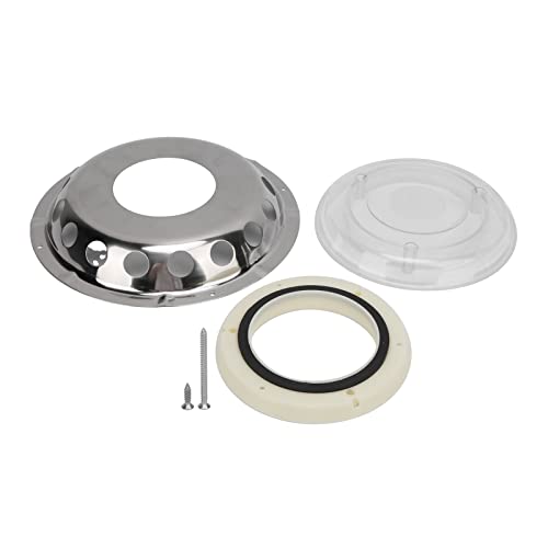 FILFEEL Boot Entlüftung, 23 cm Durchmasser Edelstahl Luftentlüftungs -Marine -Lüftungsfenster mit Entwässerungslochdesign für Motorhomes, Wohnwagen und Boot von FILFEEL