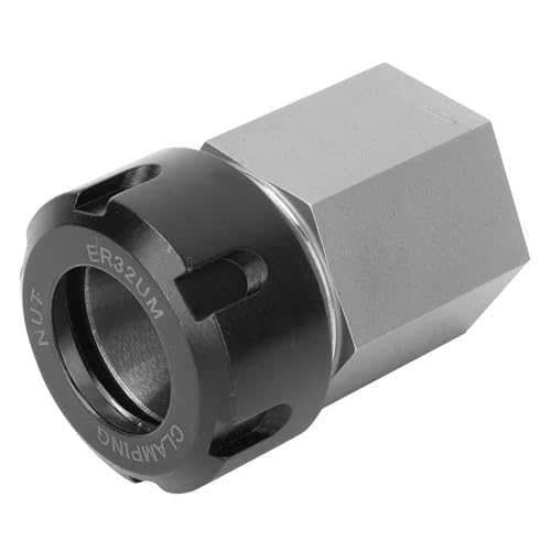 FILFEEL Collet Chuck, ER32 Collet Block und Hex Workstück Holder, ER-32-Collet-Block, für CNC-Drehmaschinen-Gravur-Schneidmaschine (Sechskantgriff) von FILFEEL