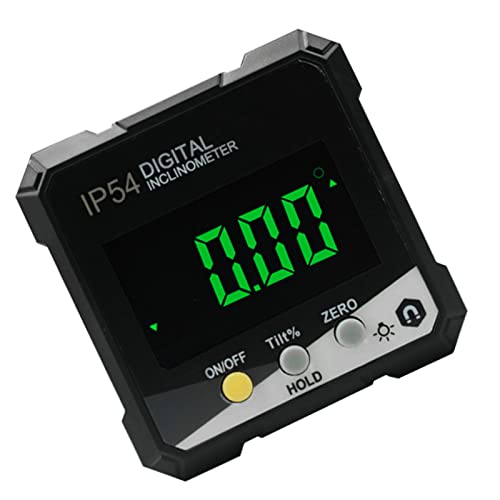 FILFEEL Digital Neigungsmesser Magnetic LCD -Anzeigewinkelmesser für eine Effiziente Messung (Gelb DLW30D) von FILFEEL