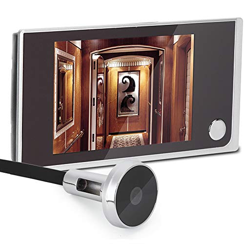 FILFEEL Digitaler Tür Viewer, 3,5-Zoll LCD 120-Grad Guckloch Viewer Fotovisuelle Überwachung Elektronisches Cat Eye Kamera Haussicherungssystem mit AAA-Batterien (Nicht im Lieferumfang enthalten) von FILFEEL