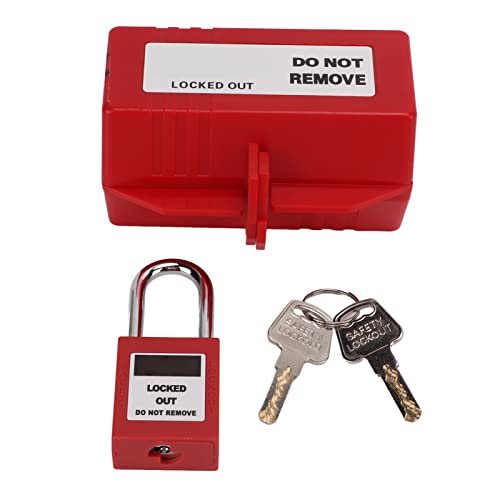FILFEEL Lockout-Box, 100‑220-V-Stecker-Sperrvorrichtung mit 38-mm-Vorhängeschloss-Schlüssel für Industriellen Chemischen Strom FILFEEL Lockout-Box, 100‑220-V-Stecker-Sperrvorrichtung mit 38-mm-Vorhängeschloss-Schlüssel für Industriellen Chemischen Strom von FILFEEL