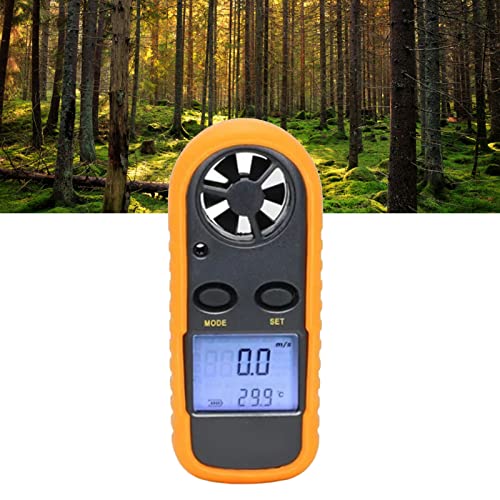 FILFEEL Pocket Digital LCD -Anzeigeanemometer Windgeschwindigkeitstemperaturmesser für Outdoor -Sport -Silikonmaterial Im Freien von FILFEEL