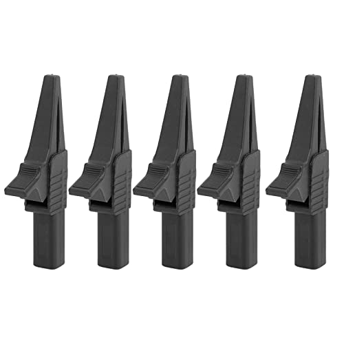 FILFEEL Sicherheitstestclips Multifunktionstestklemme für Multifunktionen, 5pcs -Leistungstest für Elektronische Instrumente (BLACK) von FILFEEL