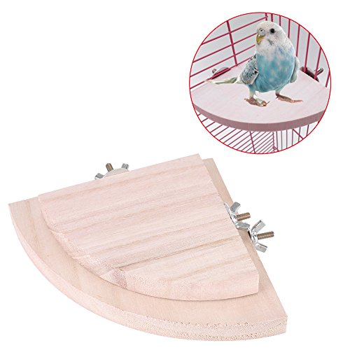 Käfige Plattform 2 Stück, Holzstangen Vogelplattform für Papageienkäfig, Sittiche, Wellensittiche, Spielzeug zum Aufhängen, Hamster, Fan-Form Käfige Plattform 2 Stück, Holzstangen Vogelplattform für Papageienkäfig, Sittiche, Wellensittiche, Spielzeug zum Aufhängen, Hamster, Fan-Form von FILFEEL