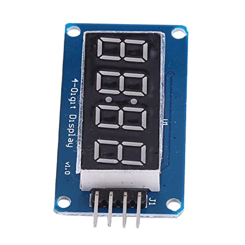 LED-Digitalanzeigemodul mit TM1637-Treiberchip, 4-stellige 7-Segment-einstellbare Helligkeit, Single-Chip-Mikrocomputersteuerung, 0,36 Zoll von FILFEEL