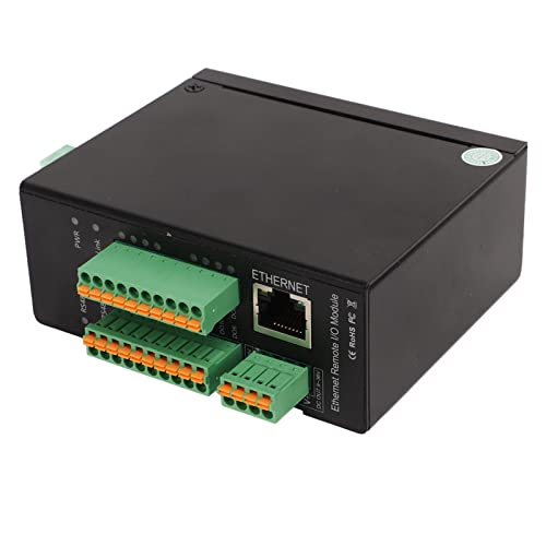 M420T Ethernet-Remote-IO-Modul 16-Wege-DO für Modbus TCP RTU Analogeingangs-Netzwerk-IO-Controller, Kompatibel mit Modbus TCP, Modbus RTU über TCP, MQTT, IP30-Schutz (0-5V) von FILFEEL