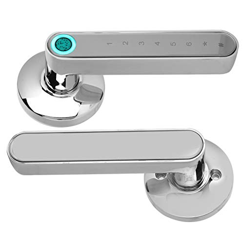 Smart Keyless Türschloss Biometrischer Fingerabdruck Türgriffschloss Home Security Lock Bluetooth APP Passwort entsperren(Chrom) von FILFEEL