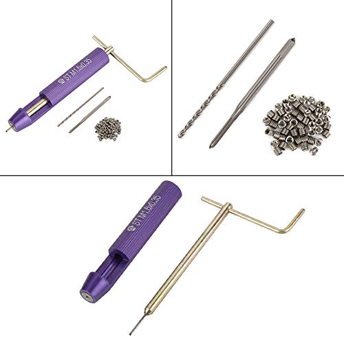 Stahlgewinde-Reparatureinsatz, 50 Stück M1,6 X 0,35 X 2D, Verbessert Verbindungsstärke und Ermüdungsbeständigkeit mit Werkzeug, für Einfache Wartung von FILFEEL