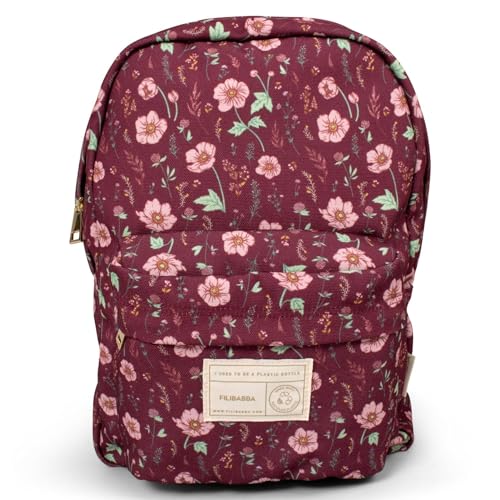 FILIBABBA - Backpack in Recycled RPET - Fall Flowers (FI-02224) von Filibabba